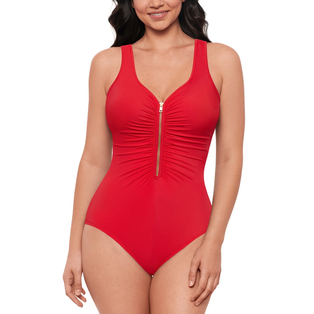 [1984194] Miradonna by Miraclesuit Women's One Piece Swimsuit Size 8