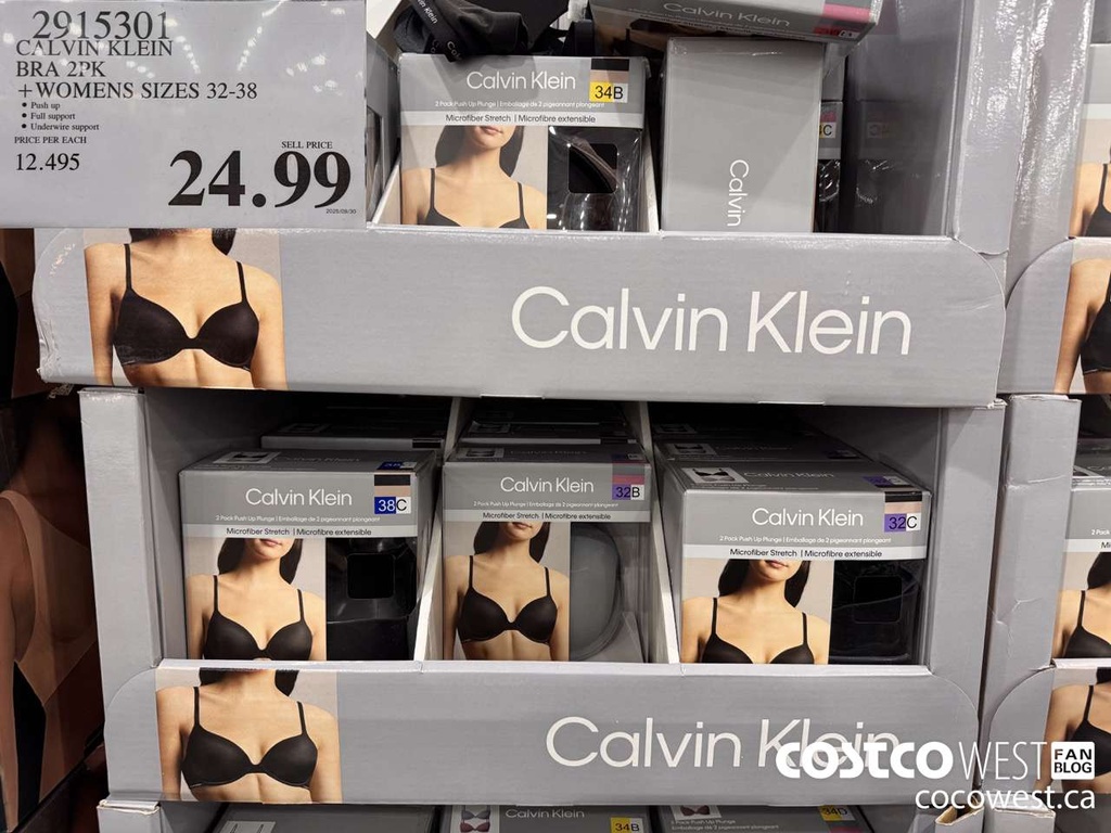 [2915301] Calvin Klein Women's Wired Luxe Bra 2 Pack 34